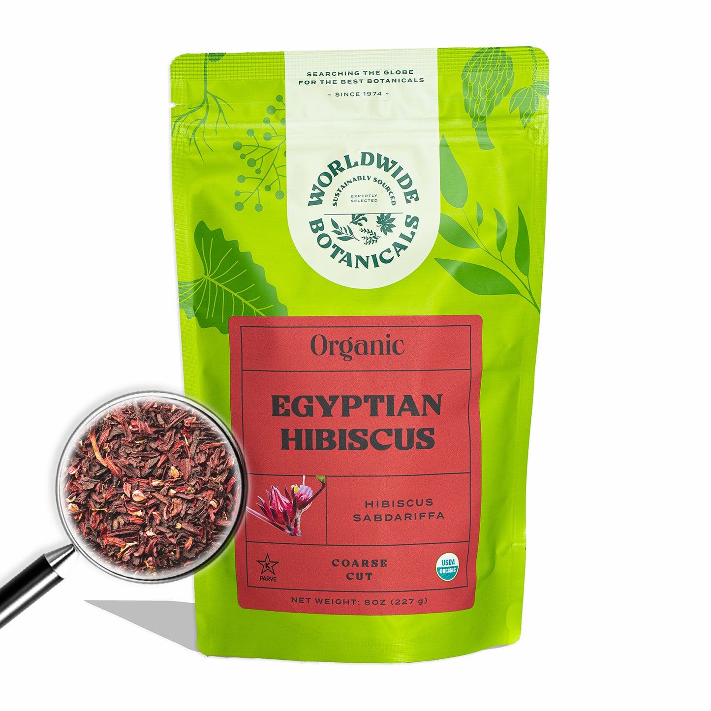 Organic Hibiscus Loose Leaf Tea 8 Ounce