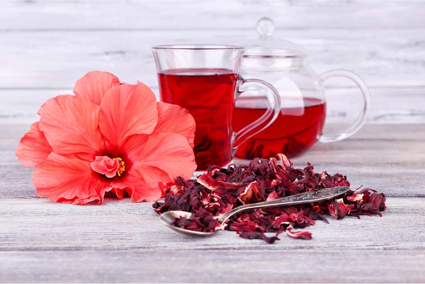 Organic Hibiscus Loose Leaf Tea 8 Ounce