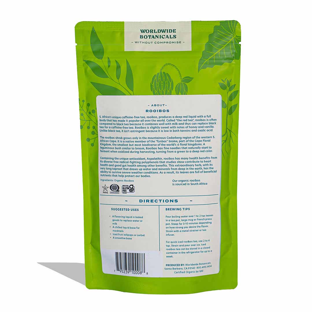 Organic Rooibos Loose Leaf Tea 8oz